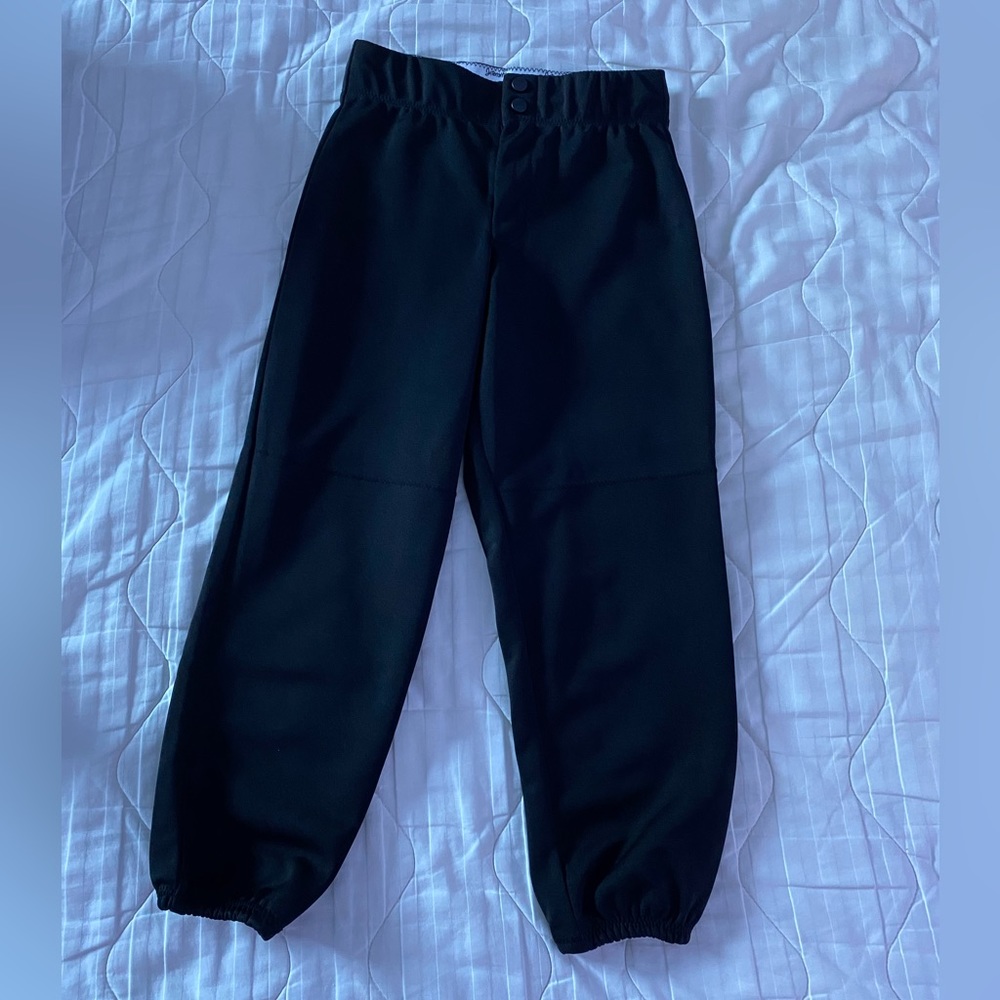 Girls Justify black softball pants size S